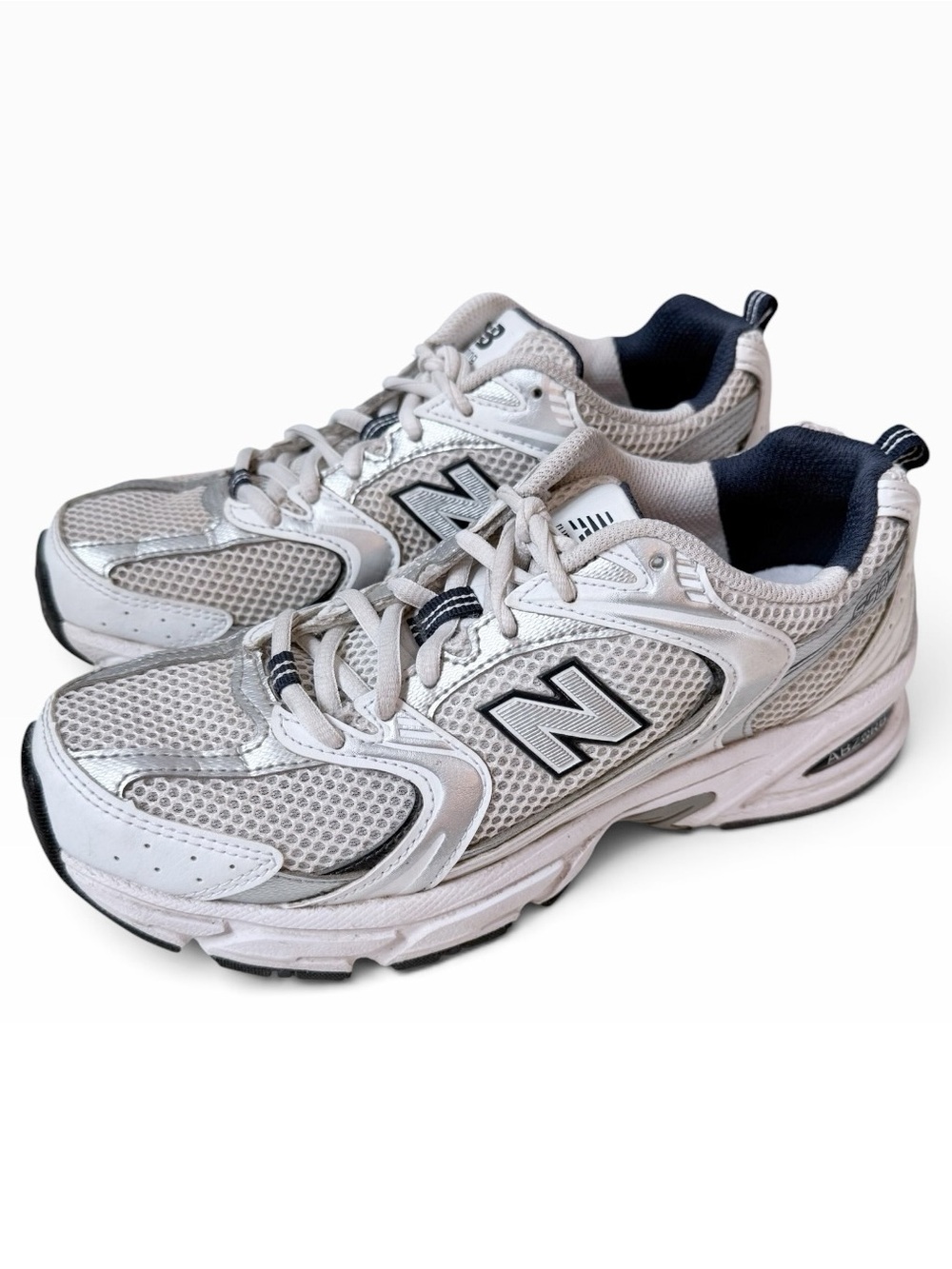New Balance 530 Running Shoes White Natural Indigo Size 6.5